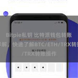 Bitpie私钥 比特派钱包转账教程详解，快速了解BTC/ETH/TRX转账操作