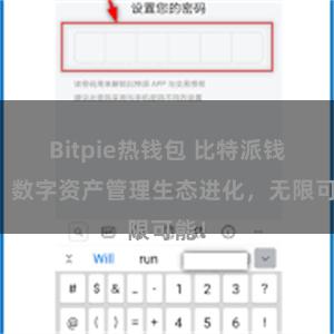 Bitpie热钱包 比特派钱包：数字资产管理生态进化，无限可能！