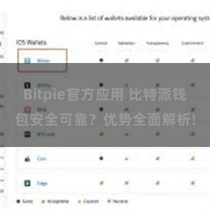 Bitpie官方应用 比特派钱包安全可靠？优势全面解析!