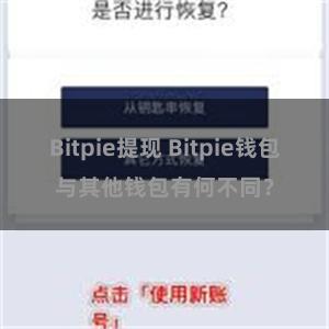 Bitpie提现 Bitpie钱包与其他钱包有何不同？