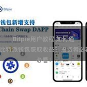 Bitpie用户教程 如何通过比特派钱包获取收益？投资者必看！